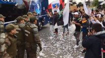 Llegada de Colo Colo al Monumental terminó con barristas detenidos